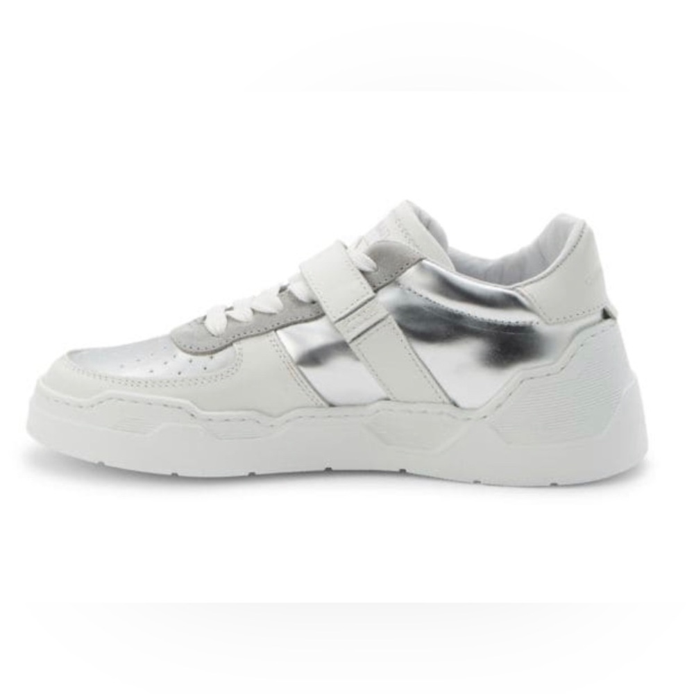 COSTUME NATIONAL Metallic Leather Sneakers. Size 38 B . New - Picture 3 of 11